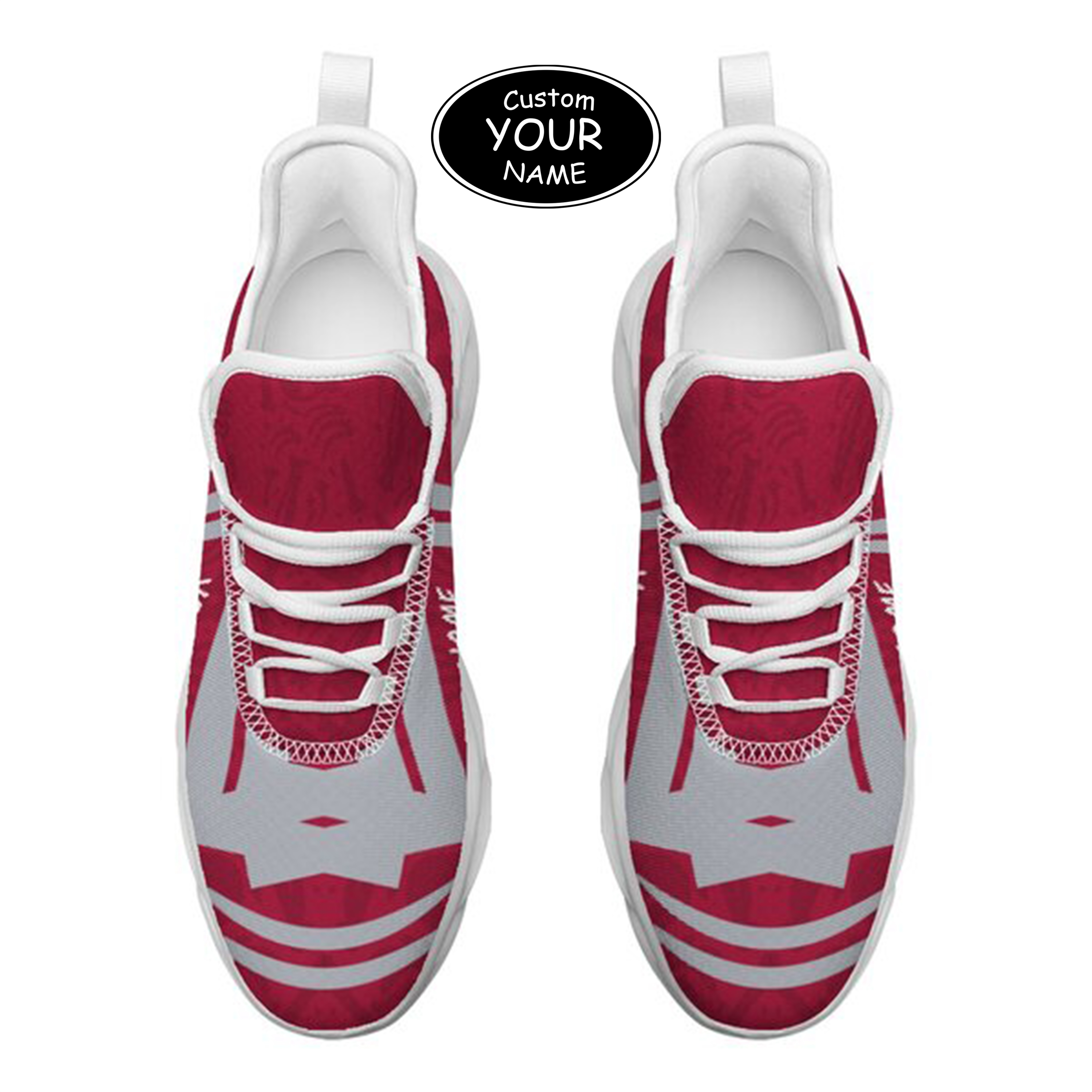 Max Sowl-25-cy-Tuscaloosa-2-4, Personalized Alabama Crimson Tide Custom Max Sowl Shoes, Personalized Sport Footwear, Custom Color-Blocked Running Shoes