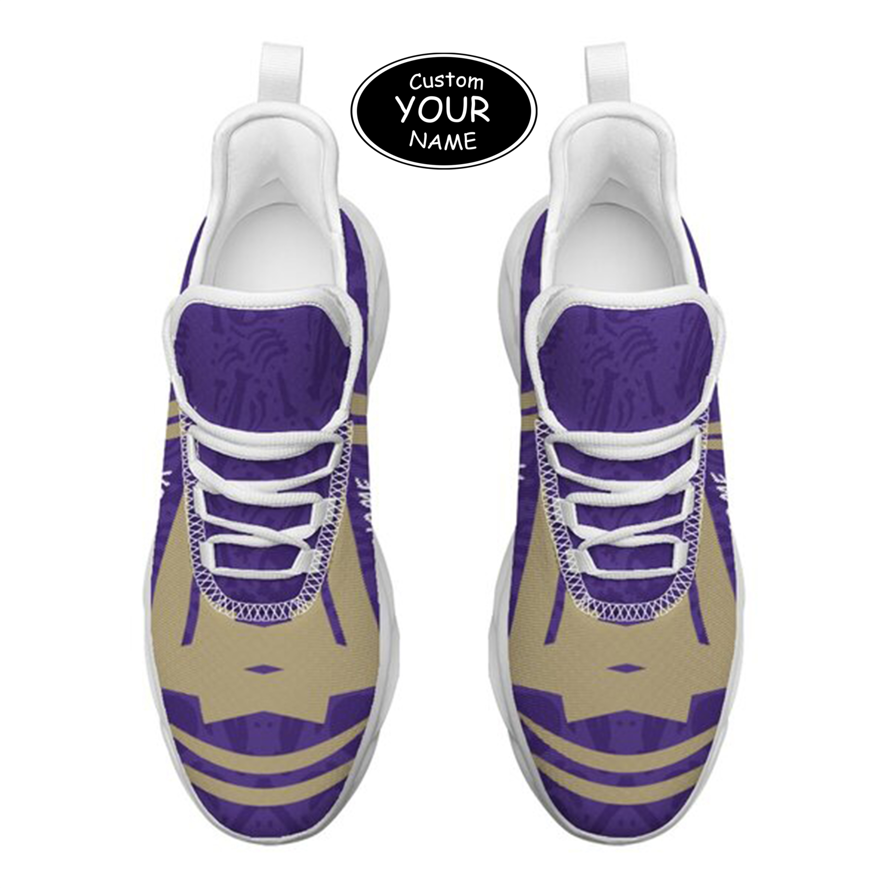 Max Sowl-25-cy-Seattle-13-4, Personalized Washington Huskies Custom Max Sowl Shoes, Personalized Sport Footwear, Custom Color-Blocked Running Shoes