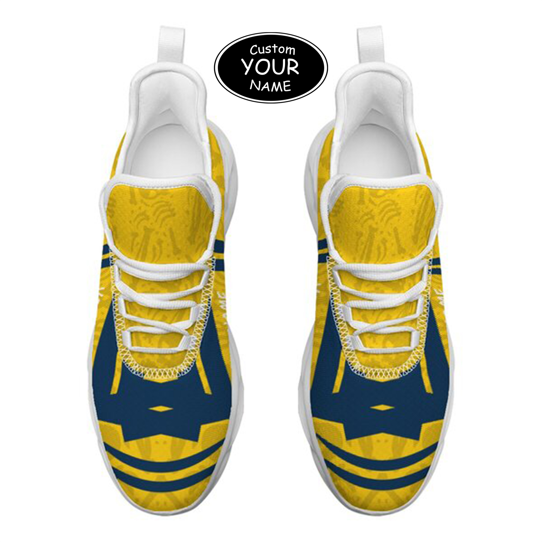 Max Sowl-25-cy-Ann Arbor-14-4, Personalized Michigan Wolverines Custom Max Sowl Shoes, Personalized Sport Footwear, Custom Color-Blocked Running Shoes