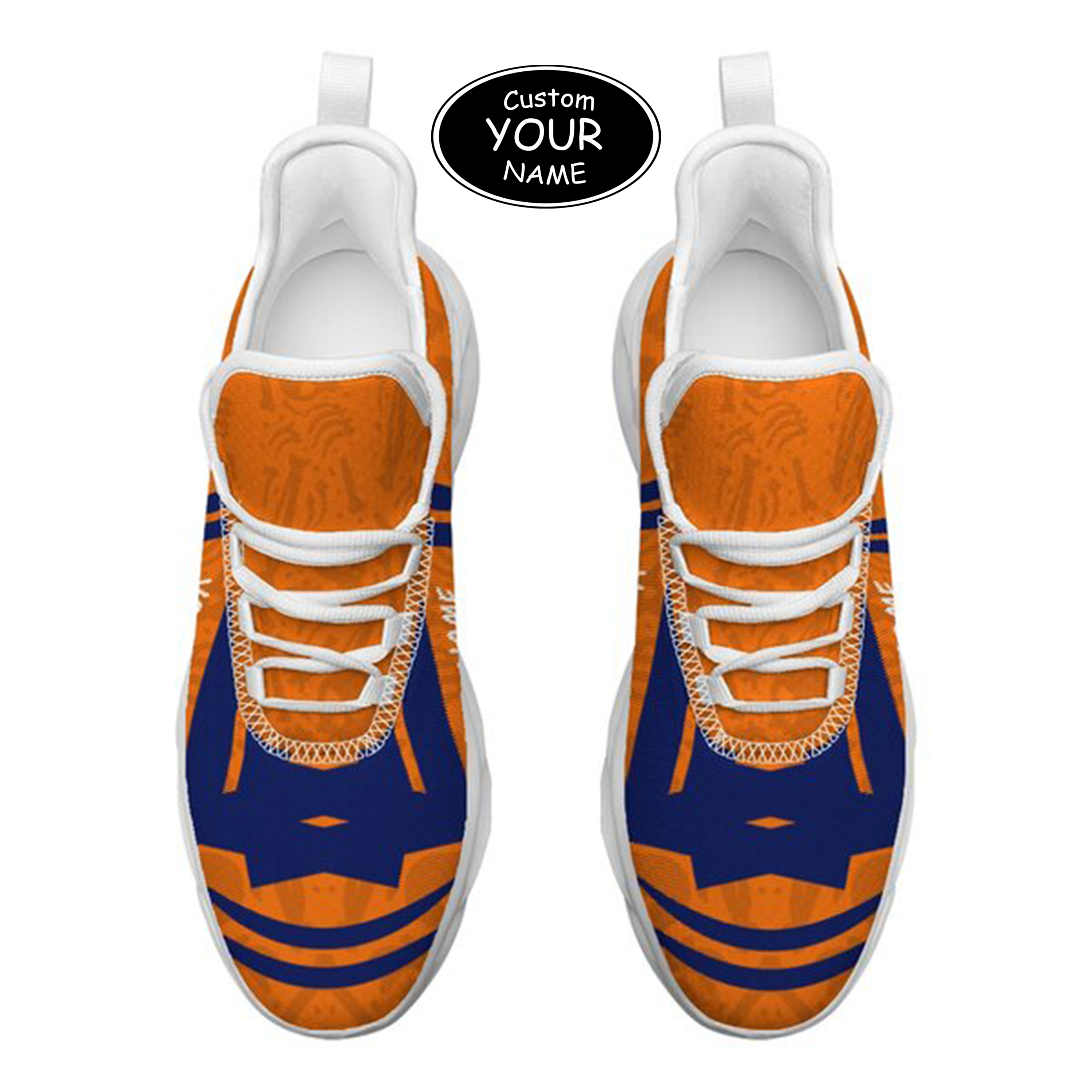 Max Sowl-25-cy-Syracuse-15-4, Personalized Syracuse Orange Custom Max Sowl Shoes, Personalized Sport Footwear, Custom Color-Blocked Running Shoes