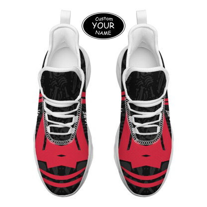 Max Sowl-25-cy-Cincinnati-24-4, Personalized Cincinnati Bearcats Custom Max Sowl Shoes, Personalized Sport Footwear, Custom Color-Blocked Running Shoes