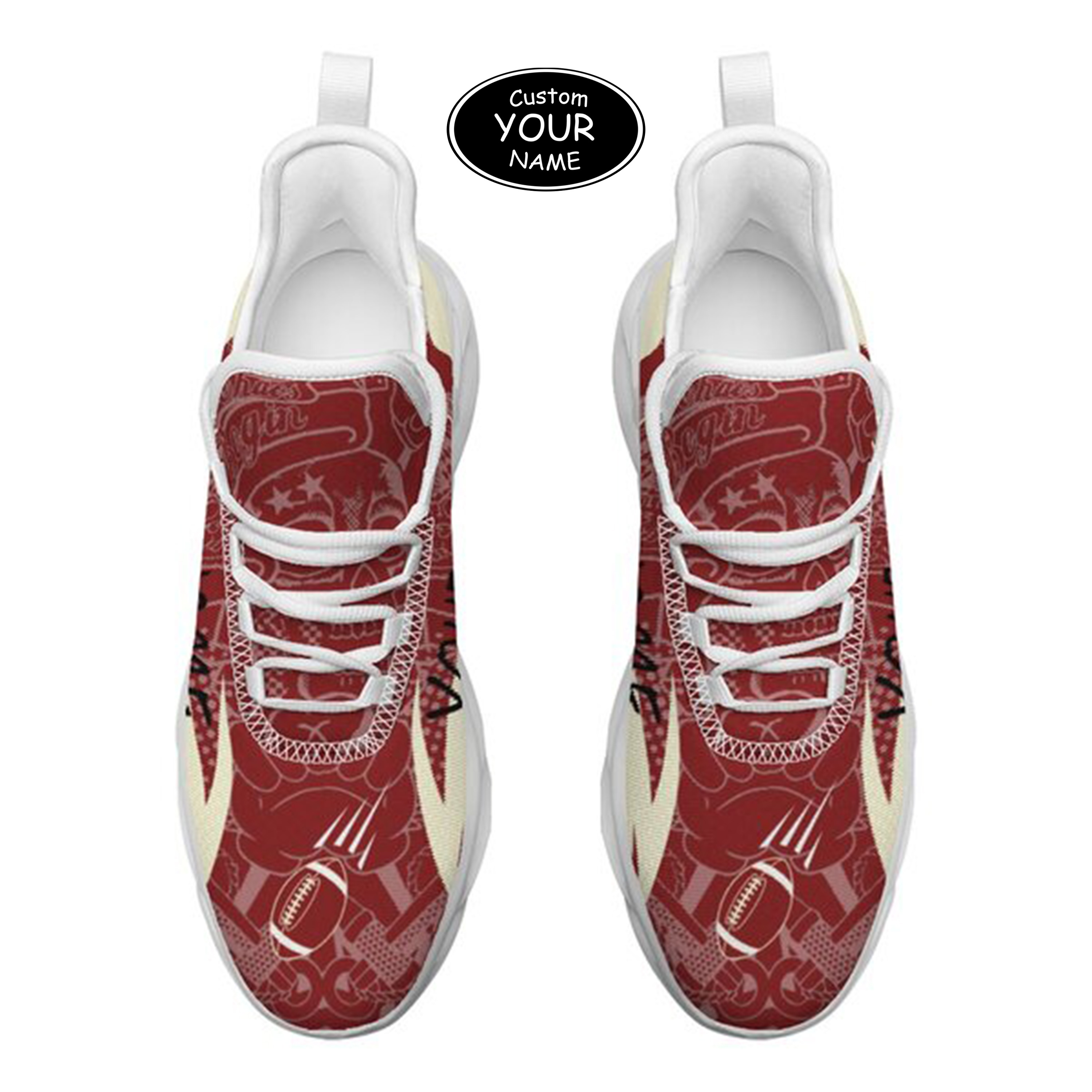 Max Sowl-25-yy-Norman-4-4, Personalized Oklahoma Sooners Custom Max Sowl Shoes, Personalized Sport Footwear, Custom Color-Blocked Running Shoes