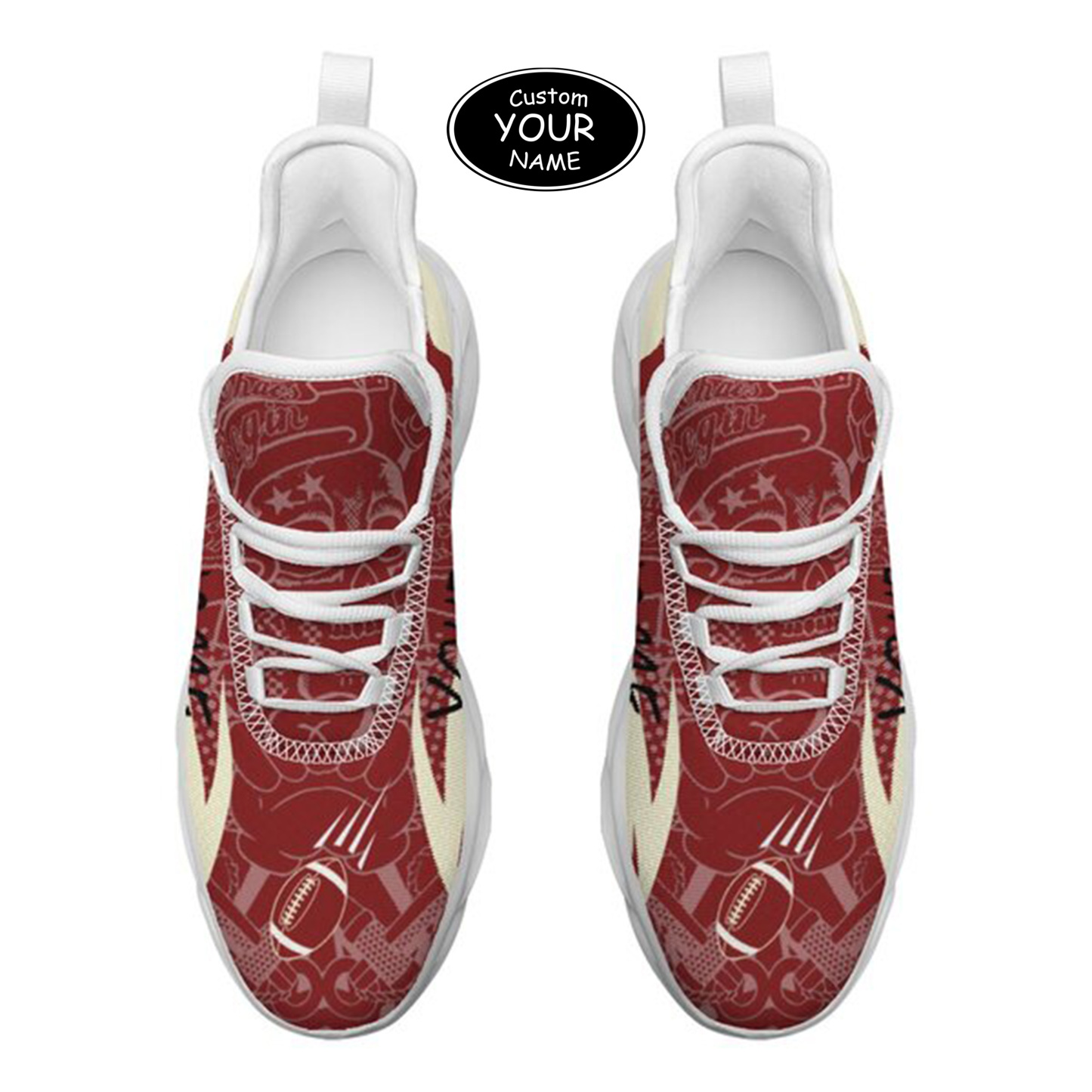 Max Sowl-25-yy-Norman-4-4, Personalized Oklahoma Sooners Custom Max Sowl Shoes, Personalized Sport Footwear, Custom Color-Blocked Running Shoes