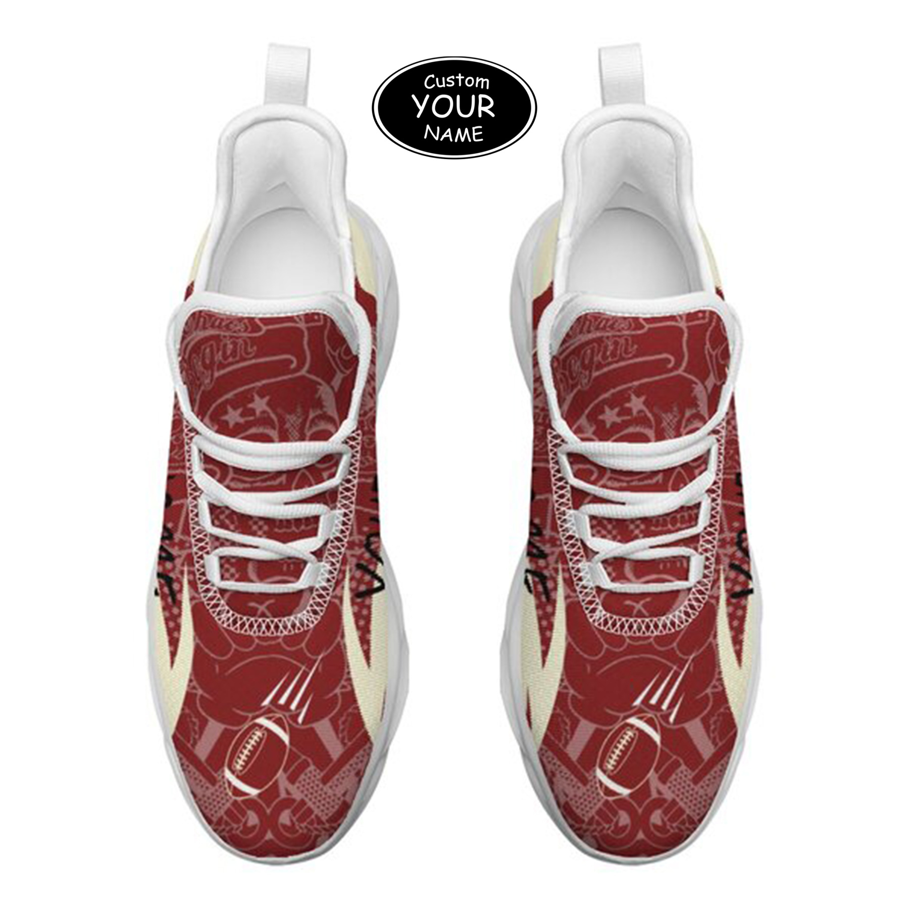 Max Sowl-25-yy-Norman-4-4, Personalized Oklahoma Sooners Custom Max Sowl Shoes, Personalized Sport Footwear, Custom Color-Blocked Running Shoes