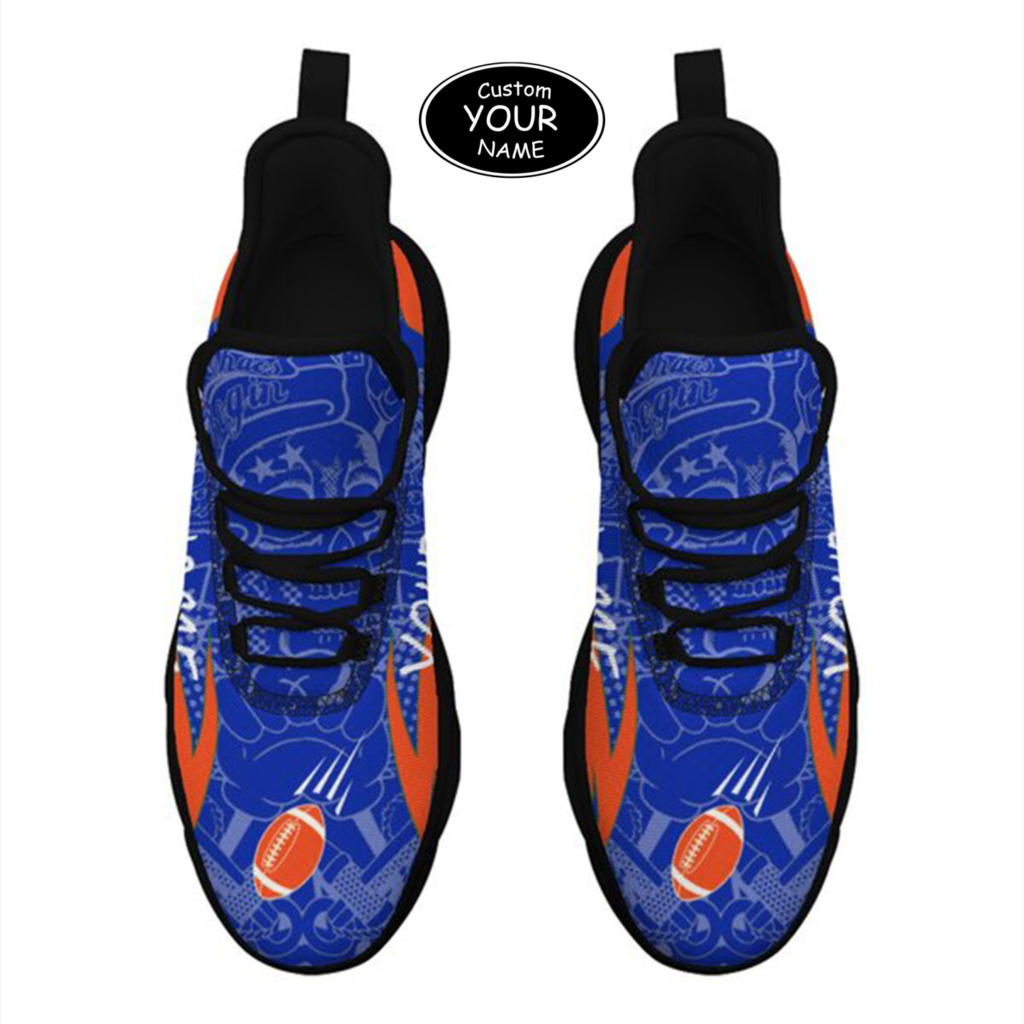 Max Sowl-25-yy-Gainesville-7-4, Personalized Florida Gators Custom Max Sowl Shoes, Personalized Sport Footwear, Custom Color-Blocked Running Shoes