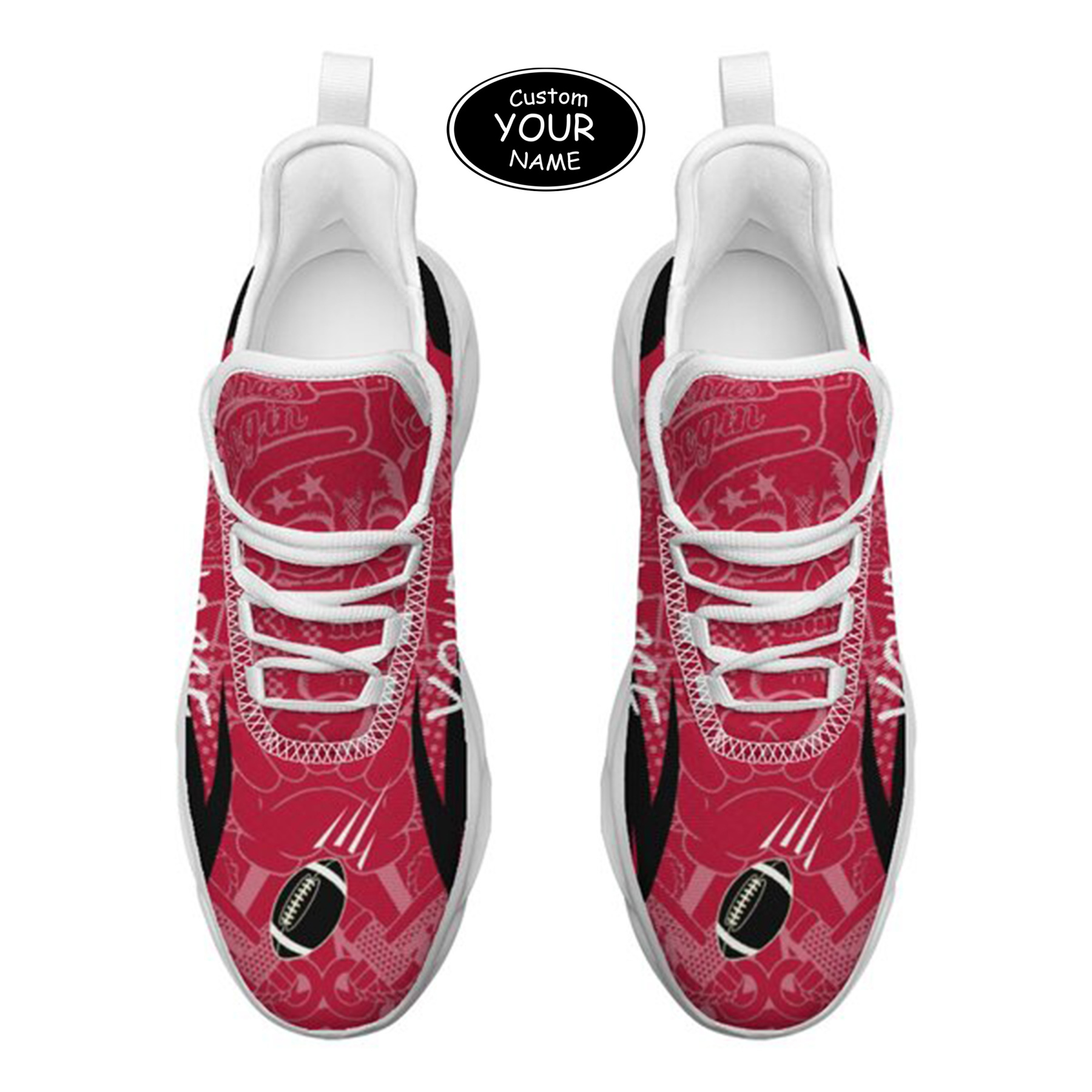 Max Sowl-25-yy-Athens-8-4, Personalized Georgia Bulldogs Custom Max Sowl Shoes, Personalized Sport Footwear, Custom Color-Blocked Running Shoes