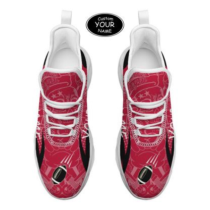 Max Sowl-25-yy-Athens-8-4, Personalized Georgia Bulldogs Custom Max Sowl Shoes, Personalized Sport Footwear, Custom Color-Blocked Running Shoes