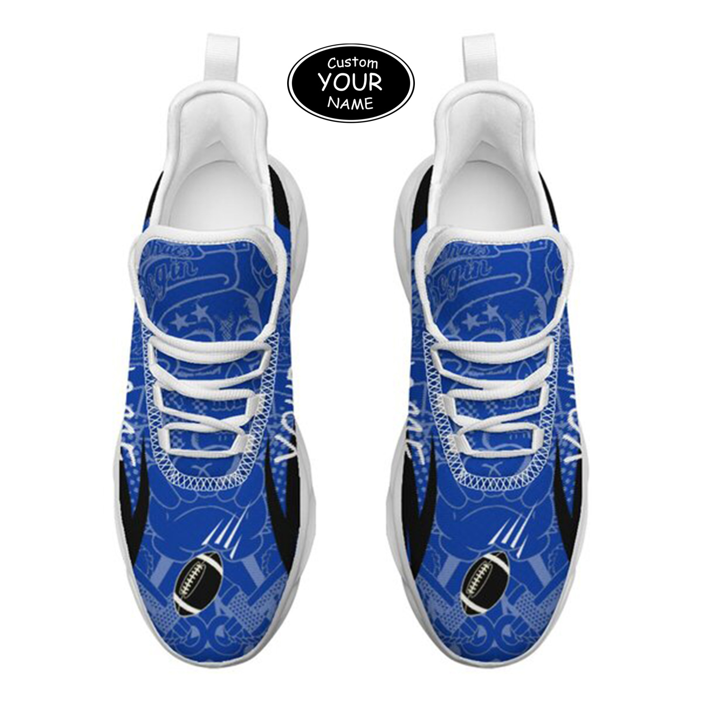 Max Sowl-25-yy-Lexington-12-4, Personalized Kentucky Wildcats Custom Max Sowl Shoes, Personalized Sport Footwear, Custom Color-Blocked Running Shoes