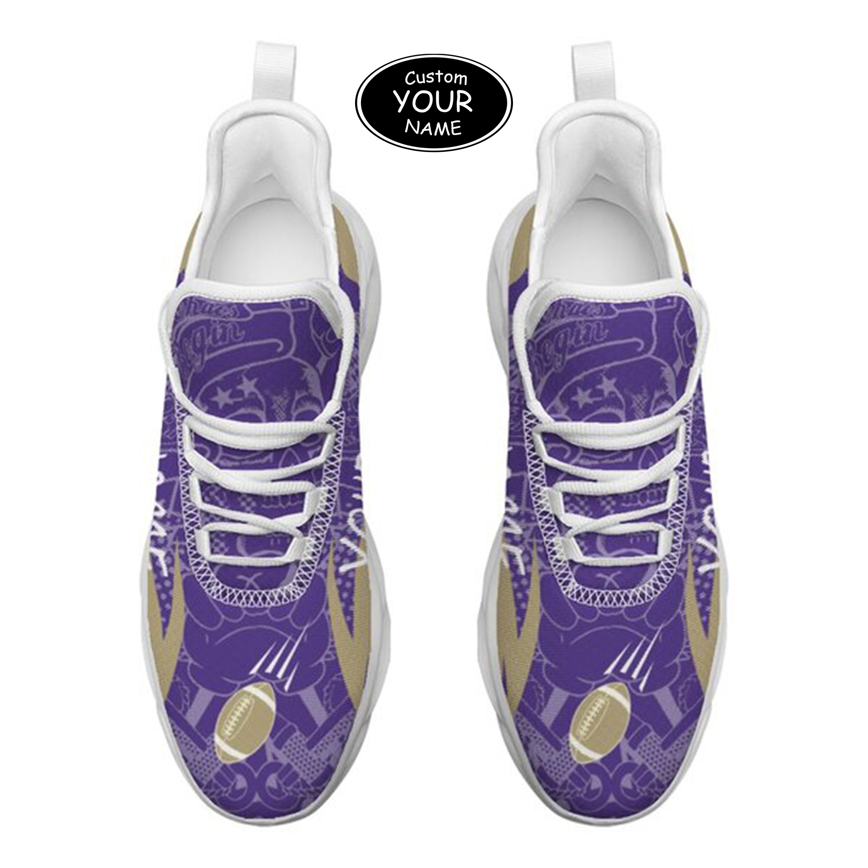 Max Sowl-25-yy-Seattle-13-4, Personalized Washington Huskies Custom Max Sowl Shoes, Personalized Sport Footwear, Custom Color-Blocked Running Shoes