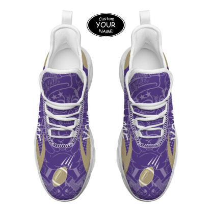 Max Sowl-25-yy-Seattle-13-4, Personalized Washington Huskies Custom Max Sowl Shoes, Personalized Sport Footwear, Custom Color-Blocked Running Shoes