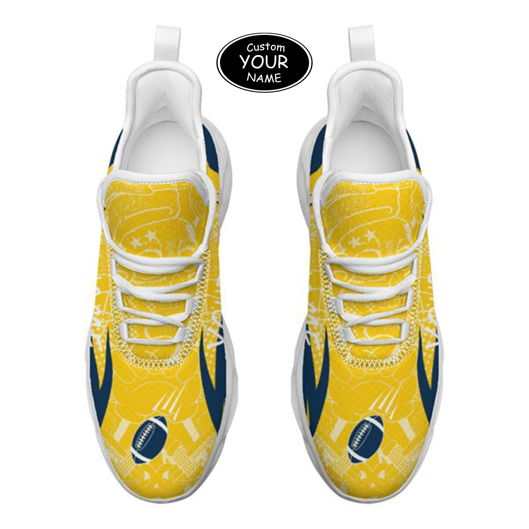 Max Sowl-25-yy-Ann Arbor-14-4, Personalized Michigan Wolverines Custom Max Sowl Shoes, Personalized Sport Footwear, Custom Color-Blocked Running Shoes