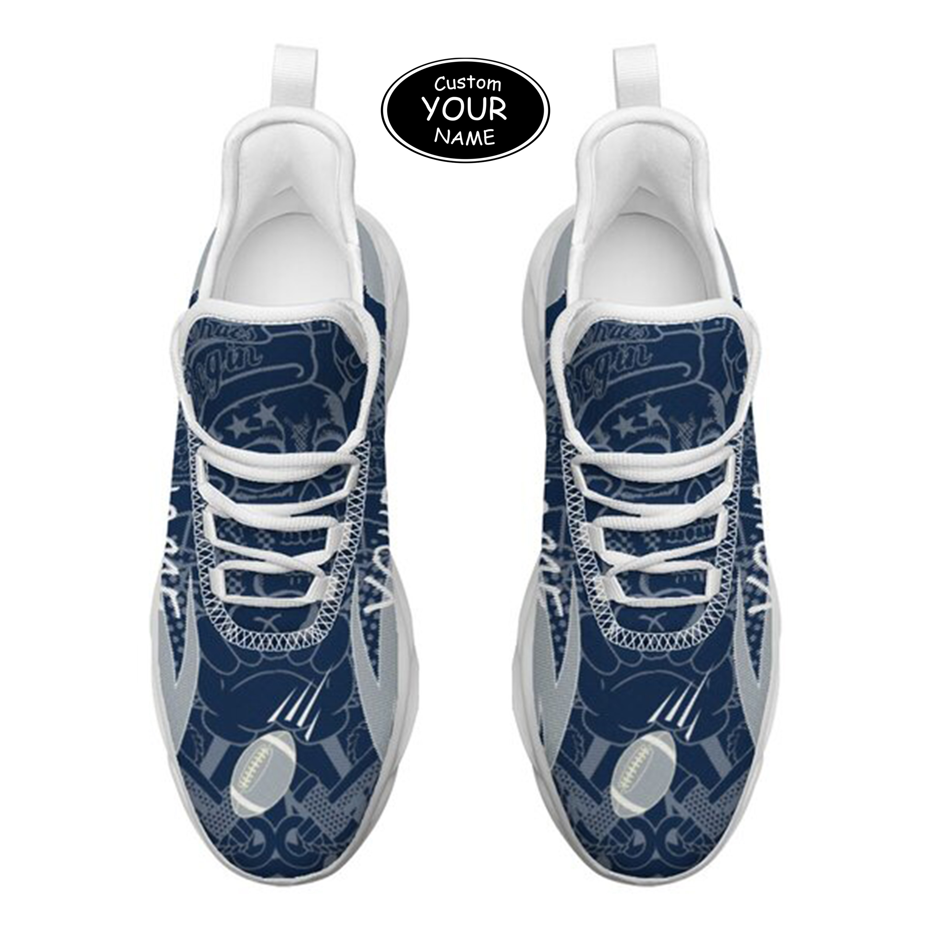 Max Sowl-25-yy-State College-17-4, Personalized Penn State Nittany Lions Custom Max Sowl Shoes, Personalized Sport Footwear, Custom Color-Blocked Running Shoes