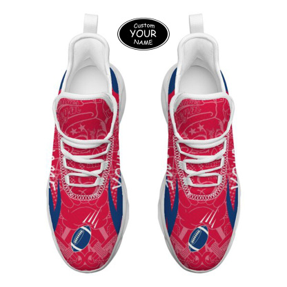 Max Sowl-25-yy-Fresno-18-4, Personalized Fresno State Bulldogs Custom Max Sowl Shoes, Personalized Sport Footwear, Custom Color-Blocked Running Shoes