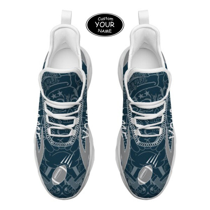 Max Sowl-25-yy-Logan-22-4, Personalized Utah State Aggies Custom Max Sowl Shoes, Personalized Sport Footwear, Custom Color-Blocked Running Shoes