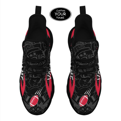 Max Sowl-25-yy-Cincinnati-24-4, Personalized Cincinnati Bearcats Custom Max Sowl Shoes, Personalized Sport Footwear, Custom Color-Blocked Running Shoes
