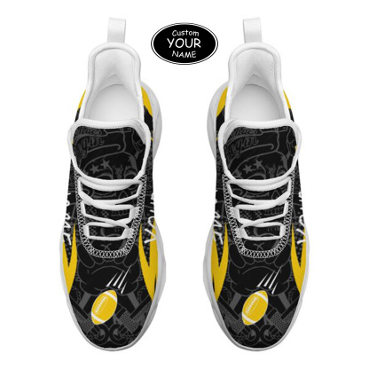 Max Sowl-25-yy-Iowa City-25-4, Personalized Iowa Hawkeyes Custom Max Sowl Shoes, Personalized Sport Footwear, Custom Color-Blocked Running Shoes