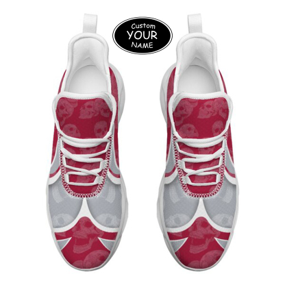 Max Sowl-25-cy-Tuscaloosa-2-5, Personalized Alabama Crimson Tide Custom Max Sowl Shoes, Personalized Skull Sport Footwear, Custom Color-Blocked Running Shoes