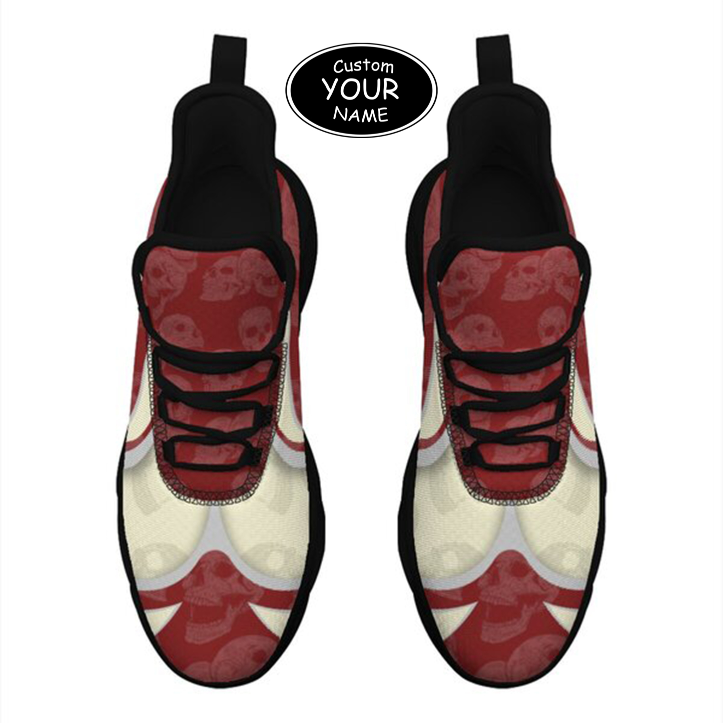 Max Sowl-25-cy-Norman-4-5, Personalized Oklahoma Sooners Custom Max Sowl Shoes, Personalized Skull Sport Footwear, Custom Color-Blocked Running Shoes