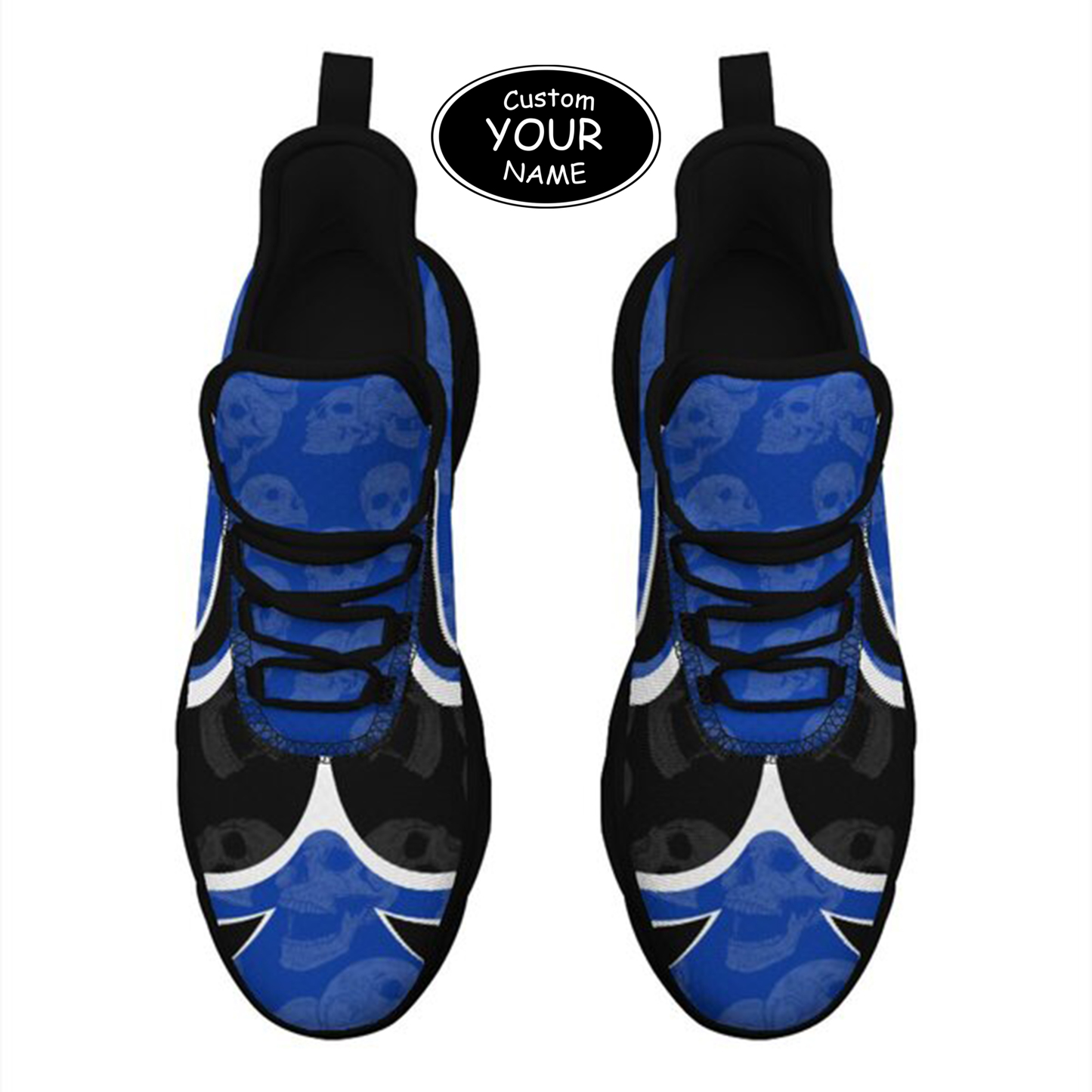 Max Sowl-25-cy-Lexington-12-5, Personalized Kentucky Wildcats Custom Max Sowl Shoes, Personalized Skull Sport Footwear, Custom Color-Blocked Running Shoes