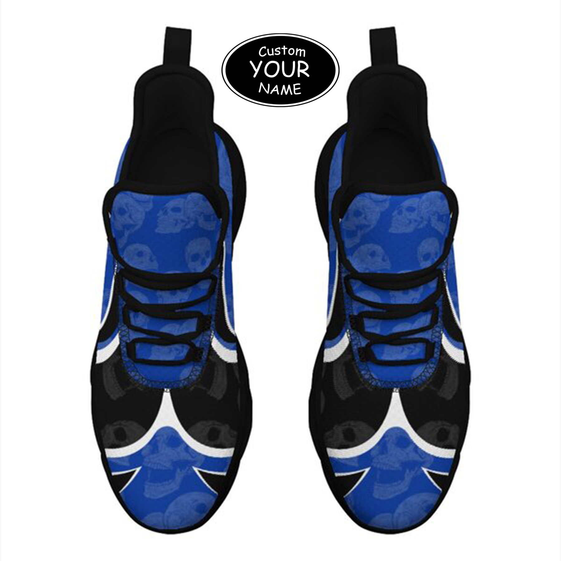 Max Sowl-25-cy-Lexington-12-5, Personalized Kentucky Wildcats Custom Max Sowl Shoes, Personalized Skull Sport Footwear, Custom Color-Blocked Running Shoes
