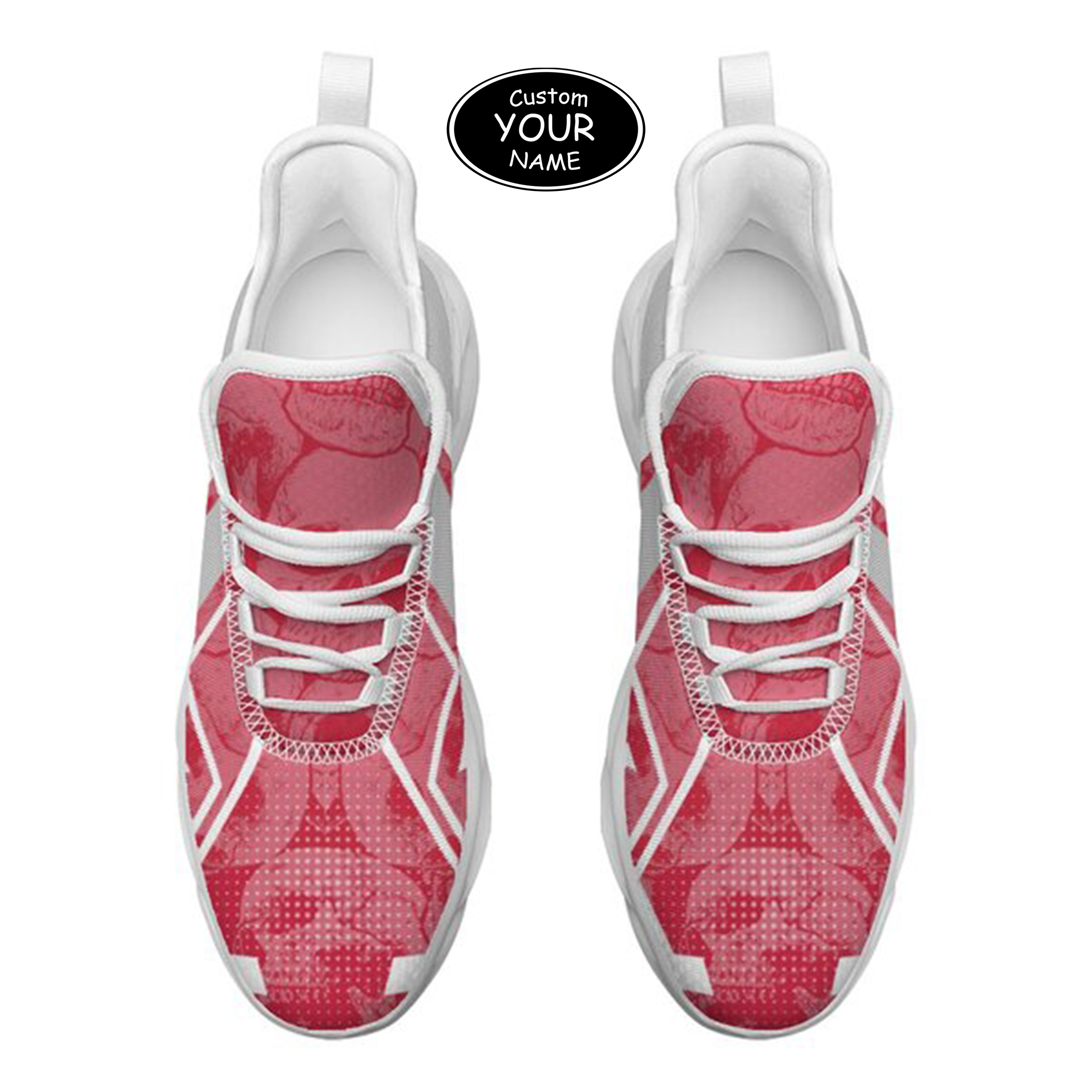 Max Sowl-25-yy-Tuscaloosa-2-5, Personalized Alabama Crimson Tide Custom Max Sowl Shoes, Personalized Skull Sport Footwear, Custom Color-Blocked Running Shoes