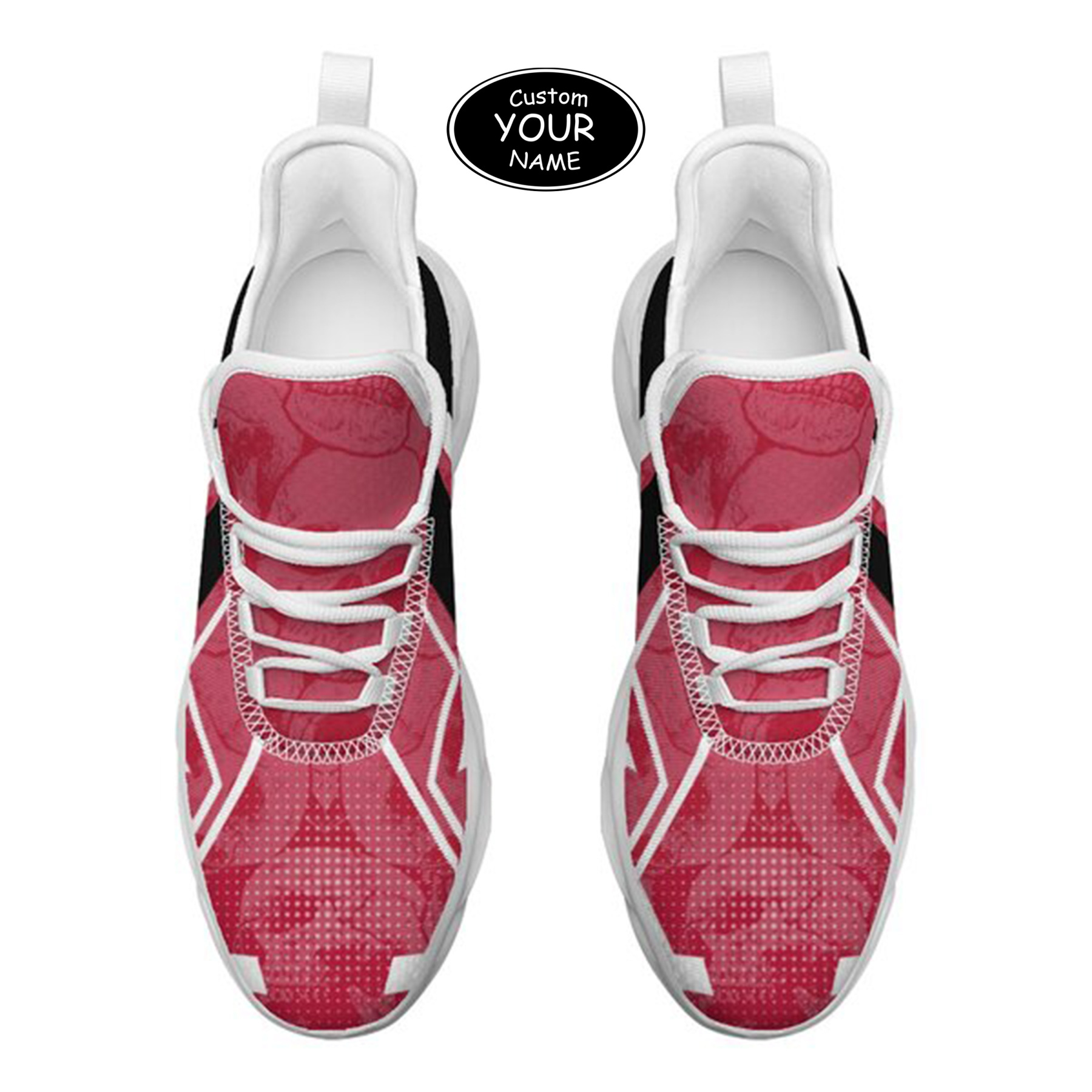 Max Sowl-25-yy-Athens-8-5, Personalized Georgia Bulldogs Custom Max Sowl Shoes, Personalized Skull Sport Footwear, Custom Color-Blocked Running Shoes