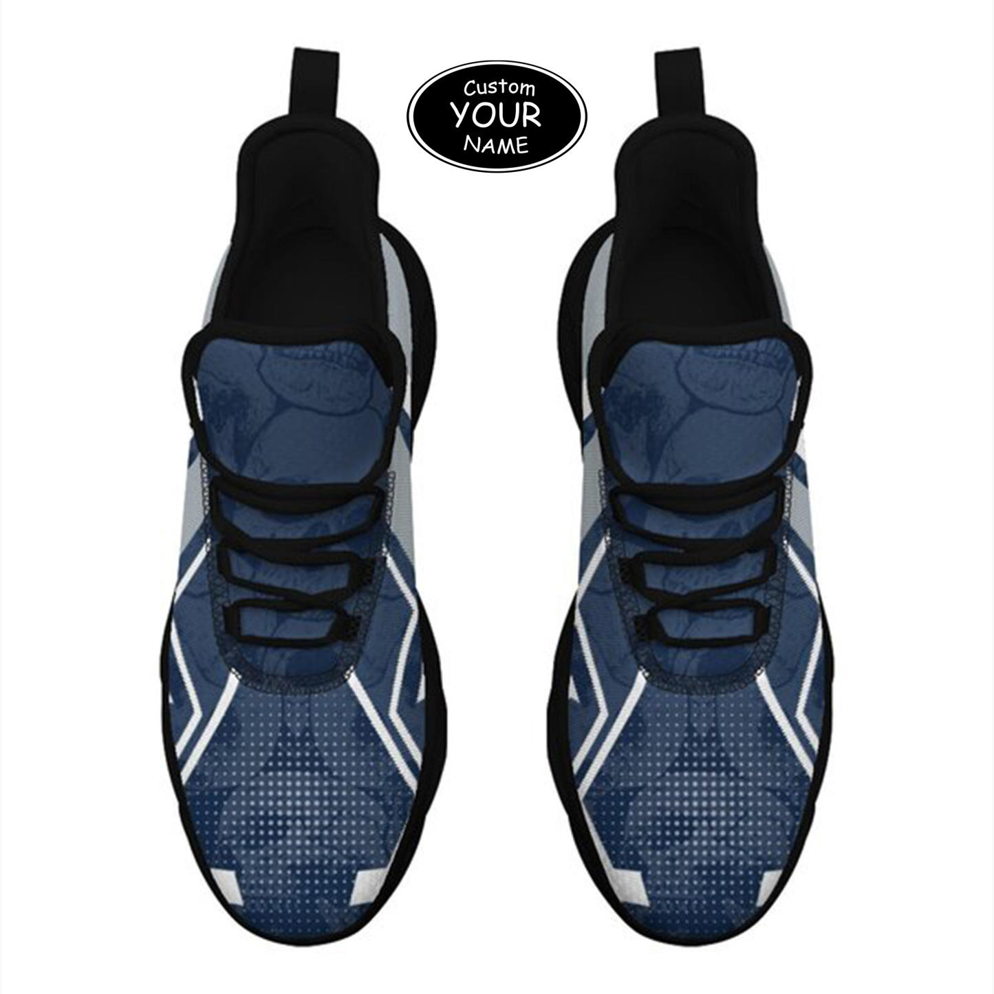 Max Sowl-25-yy-State College-17-5, Personalized Penn State Nittany Lions Custom Max Sowl Shoes, Personalized Skull Sport Footwear, Custom Color-Blocked Running Shoes