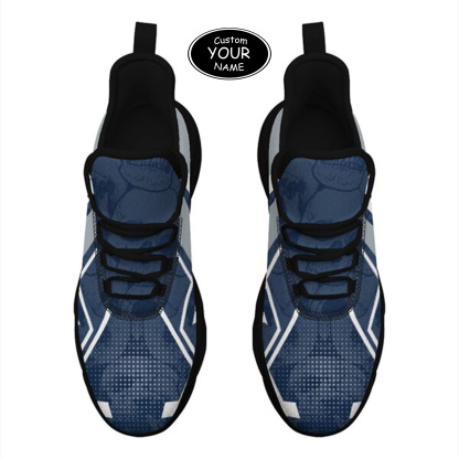 Max Sowl-25-yy-State College-17-5, Personalized Penn State Nittany Lions Custom Max Sowl Shoes, Personalized Skull Sport Footwear, Custom Color-Blocked Running Shoes