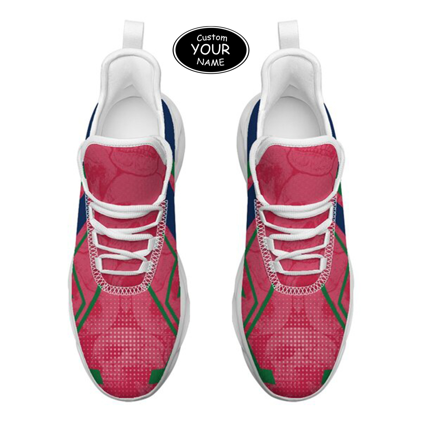 Max Sowl-25-yy-Fresno-18-5, Personalized Fresno State Bulldogs Custom Max Sowl Shoes, Personalized Skull Sport Footwear, Custom Color-Blocked Running Shoes