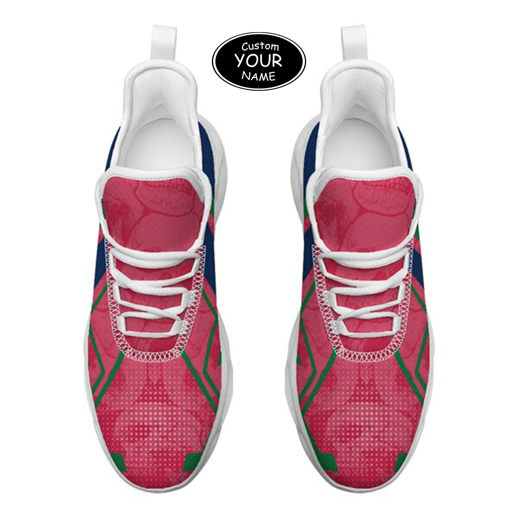 Max Sowl-25-yy-Fresno-18-5, Personalized Fresno State Bulldogs Custom Max Sowl Shoes, Personalized Skull Sport Footwear, Custom Color-Blocked Running Shoes