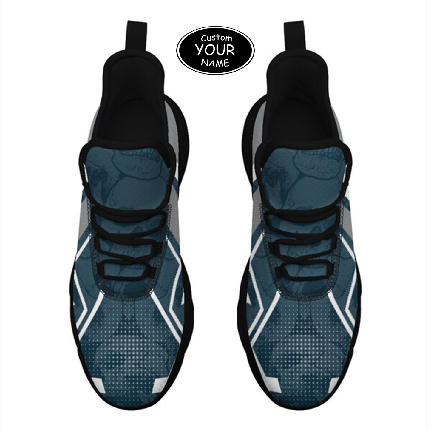 Max Sowl-25-yy-Logan-22-5, Personalized Utah State Aggies Custom Max Sowl Shoes, Personalized Skull Sport Footwear, Custom Color-Blocked Running Shoes