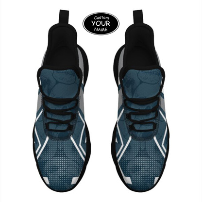 Max Sowl-25-yy-Logan-22-5, Personalized Utah State Aggies Custom Max Sowl Shoes, Personalized Skull Sport Footwear, Custom Color-Blocked Running Shoes