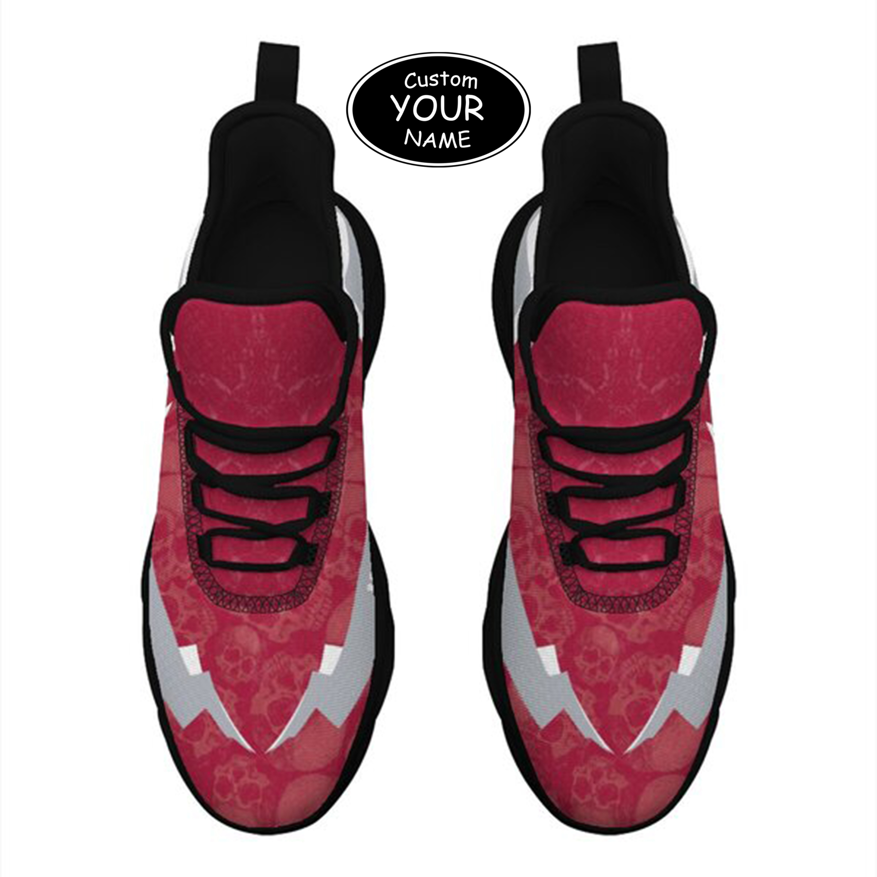 Max Sowl-25-cy-Tuscaloosa-2-6, Personalized Alabama Crimson Tide Custom Max Sowl Shoes, Personalized Skull Sport Footwear, Custom Color-Blocked Running Shoes