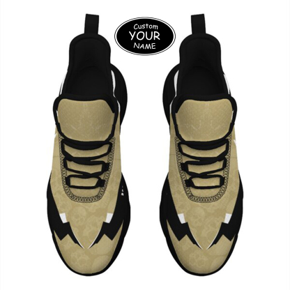 Max Sowl-25-cy-Orlando-11-6, Personalized UCF Knights Custom Max Sowl Shoes, Personalized Skull Sport Footwear, Custom Color-Blocked Running Shoes
