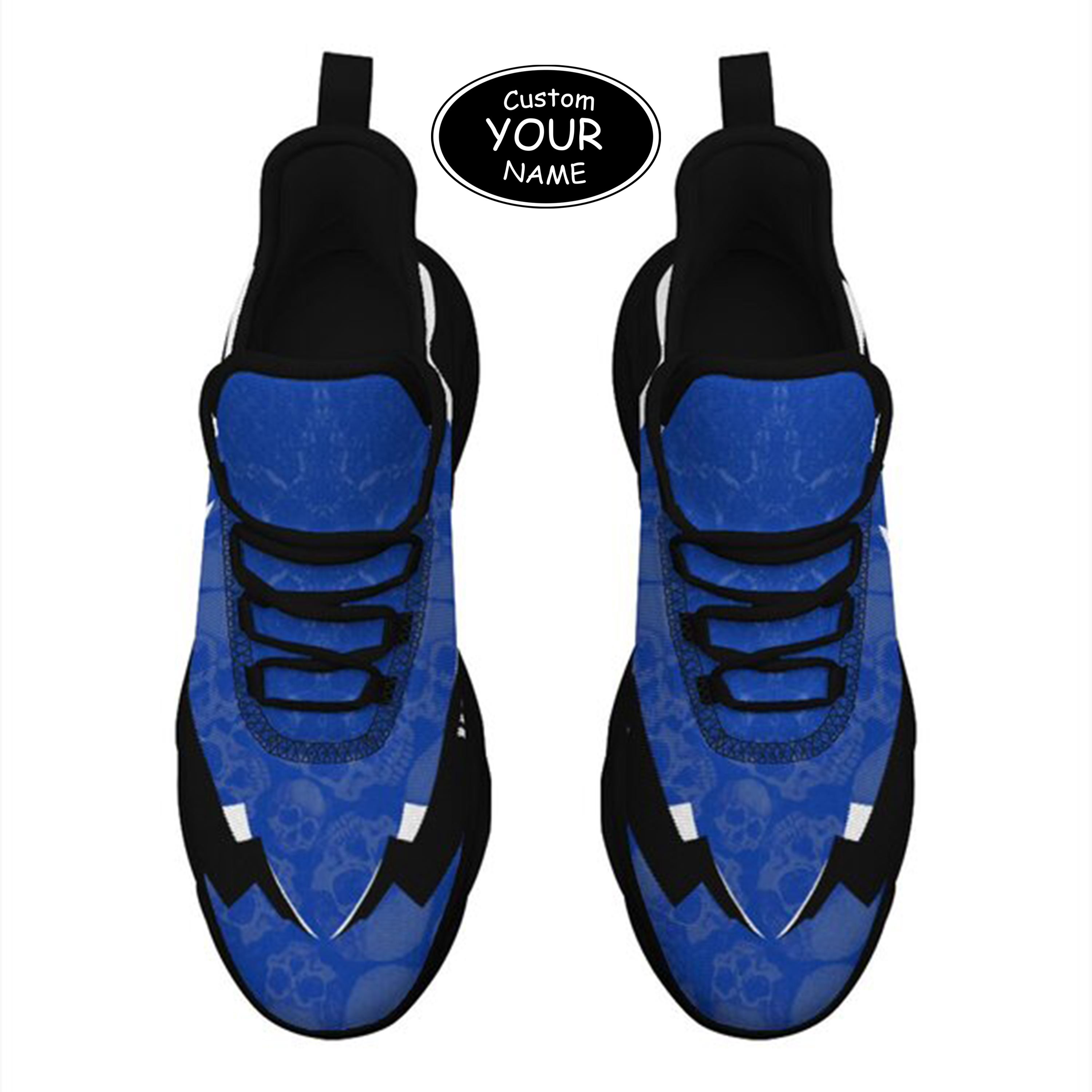 Max Sowl-25-cy-Lexington-12-6, Personalized Kentucky Wildcats Custom Max Sowl Shoes, Personalized Skull Sport Footwear, Custom Color-Blocked Running Shoes