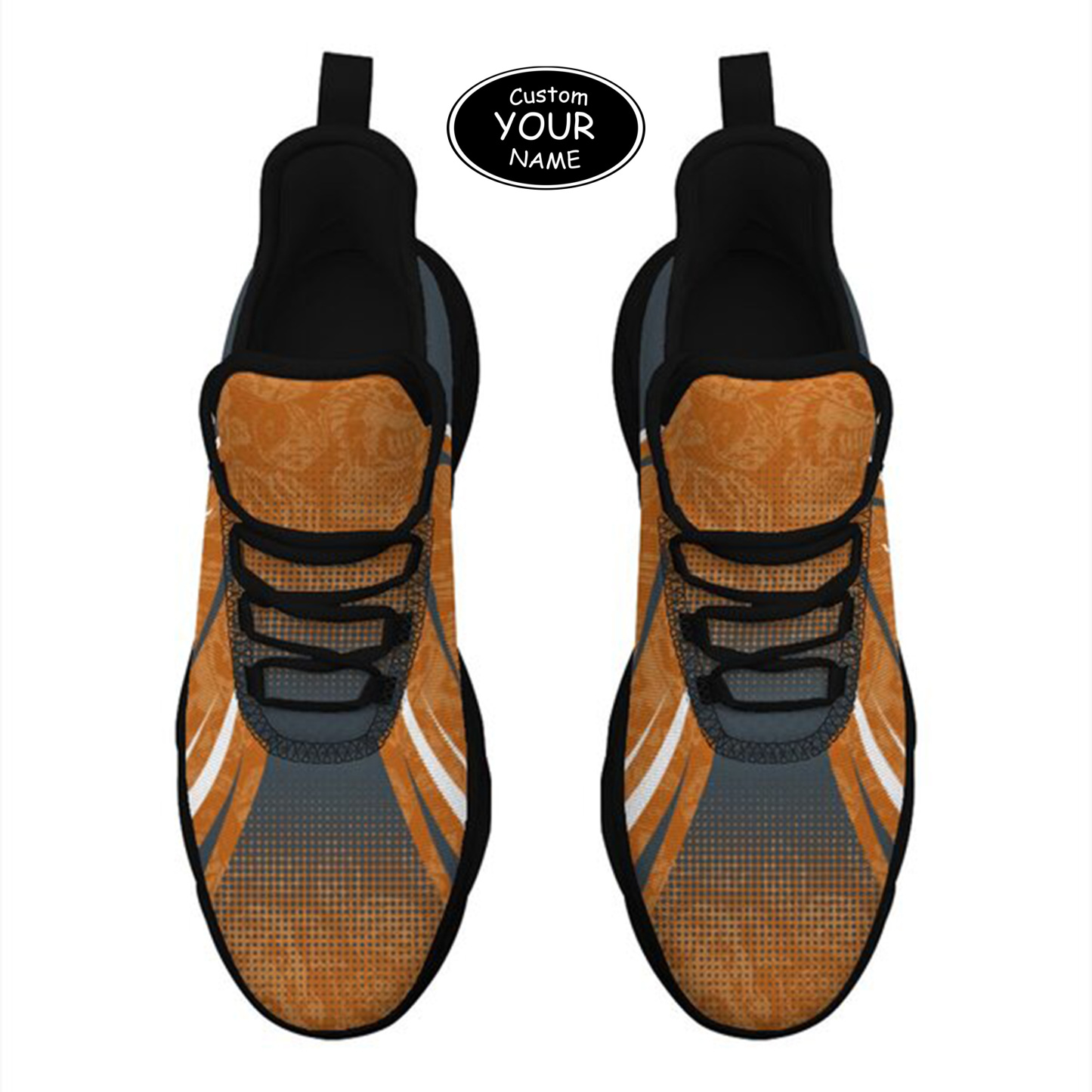 Max Sowl-25-yy-Austin-9-6, Personalized Texas Longhorns Custom Max Sowl Shoes, Personalized Skull Sport Footwear, Custom Color-Blocked Running Shoes