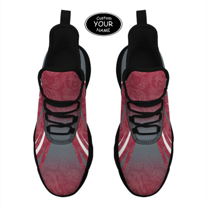 Max Sowl-25-yy-Pullman-10-6, Personalized Washington State Cougars Custom Max Sowl Shoes, Personalized Skull Sport Footwear, Custom Color-Blocked Running Shoes