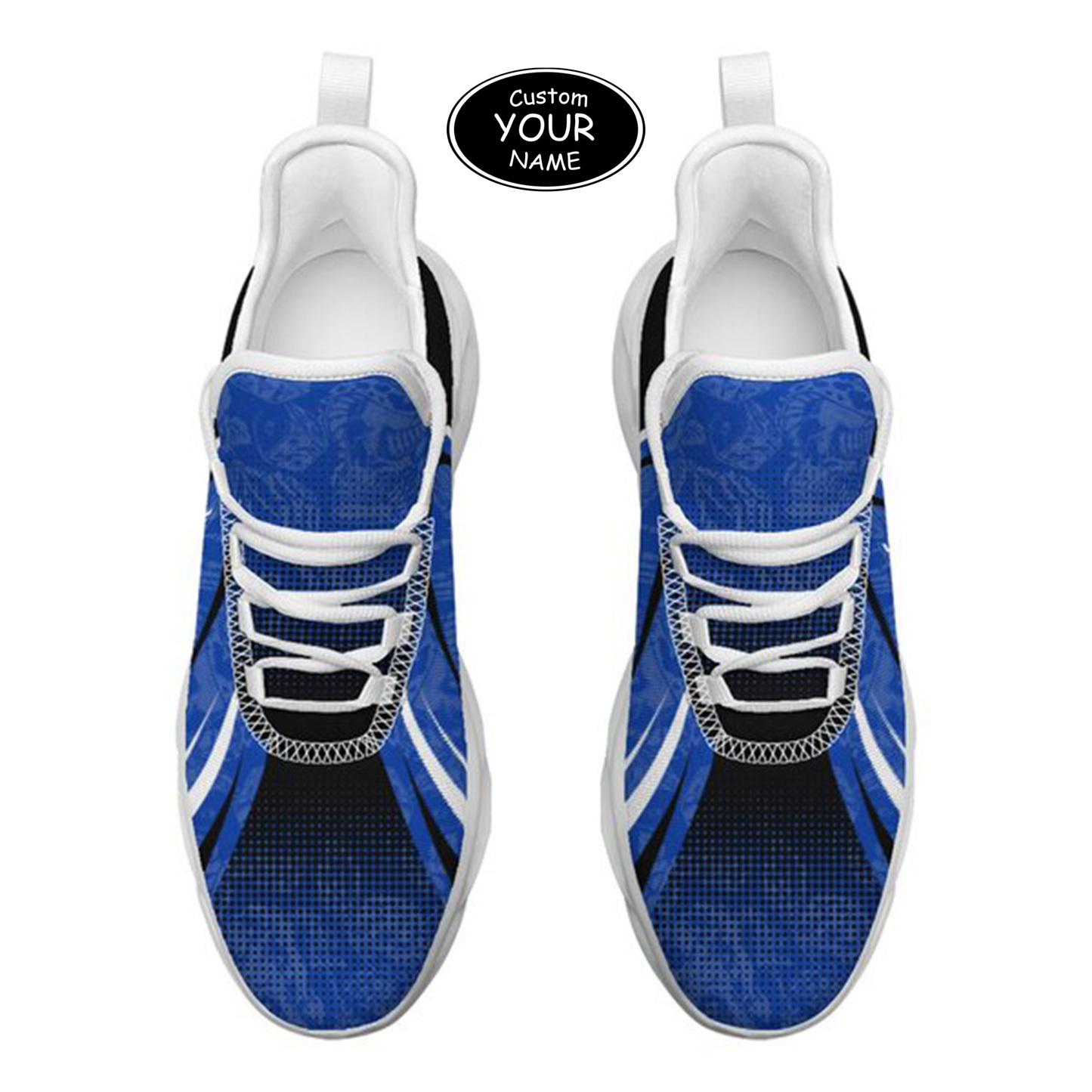 Max Sowl-25-yy-Lexington-12-6, Personalized Kentucky Wildcats Custom Max Sowl Shoes, Personalized Skull Sport Footwear, Custom Color-Blocked Running Shoes