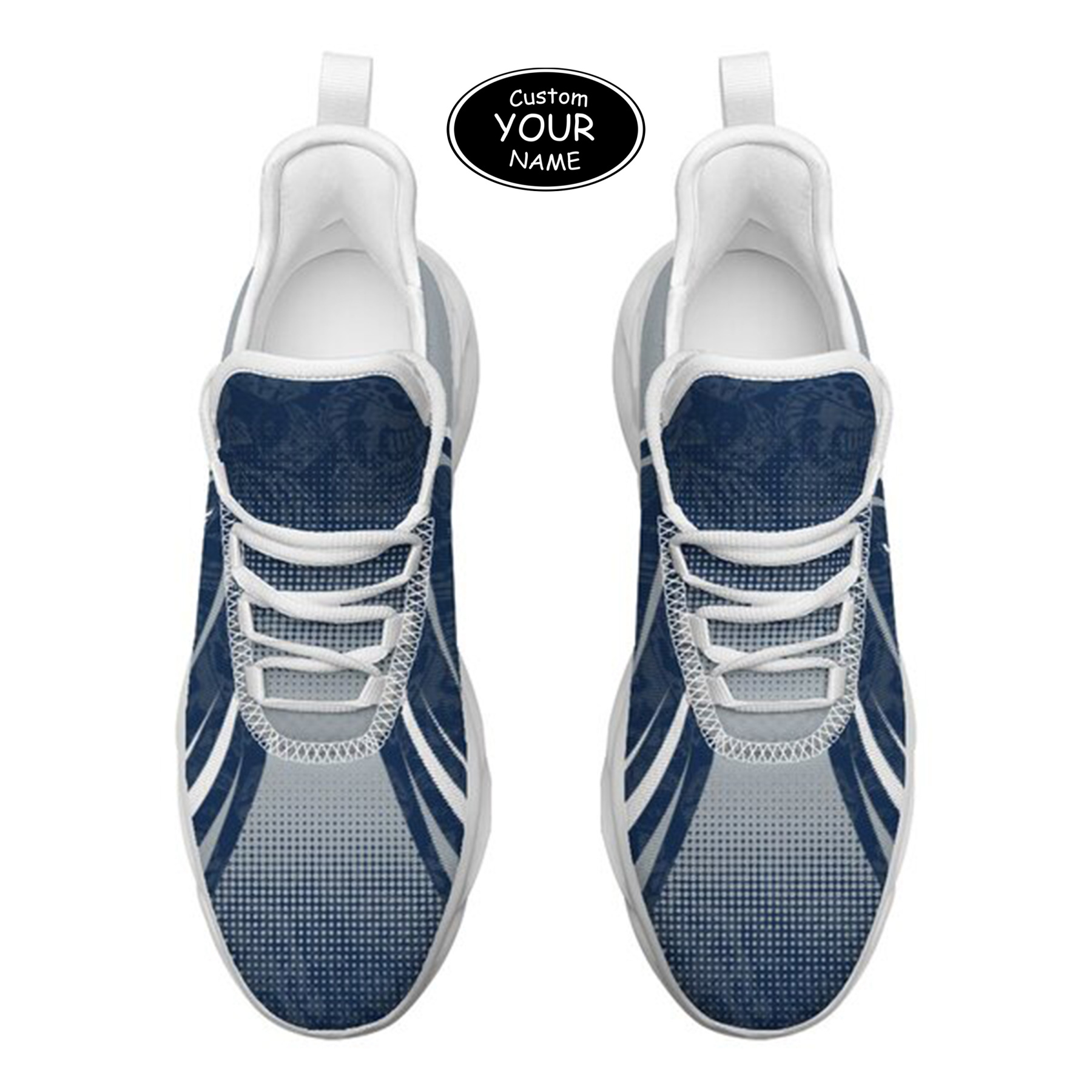 Max Sowl-25-yy-State College-17-6, Personalized Penn State Nittany Lions Custom Max Sowl Shoes, Personalized Skull Sport Footwear, Custom Color-Blocked Running Shoes