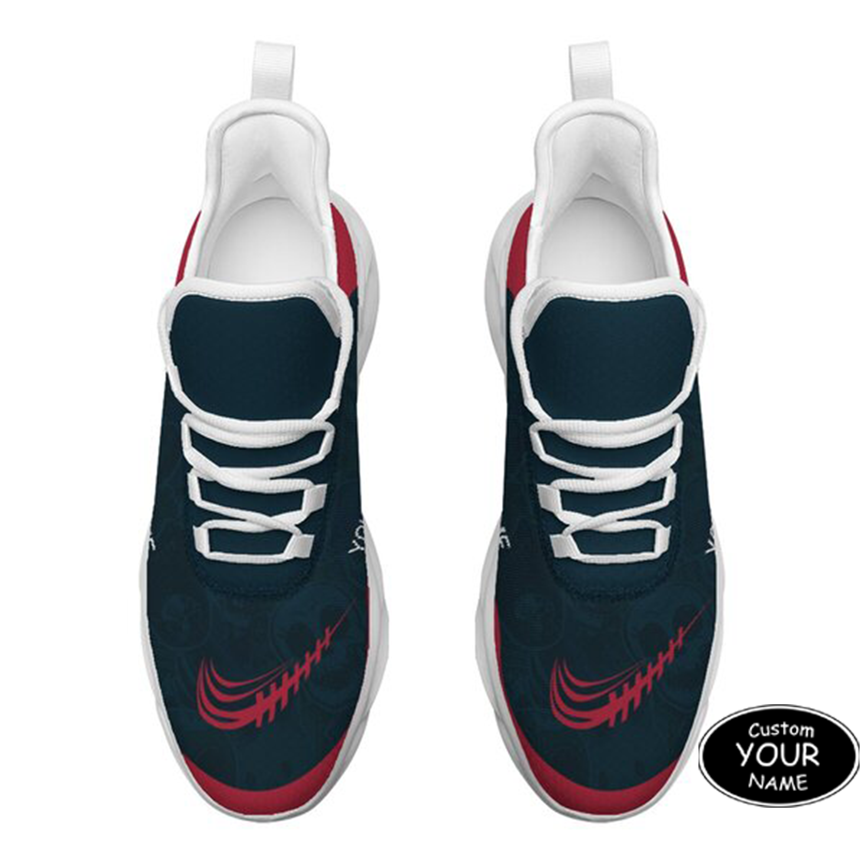 Personalized  Houston Sneakers, Custom Breathable Walking Shoes, Patriotic Running Shoes,Max Sowl-25-yy-Houston-12-1