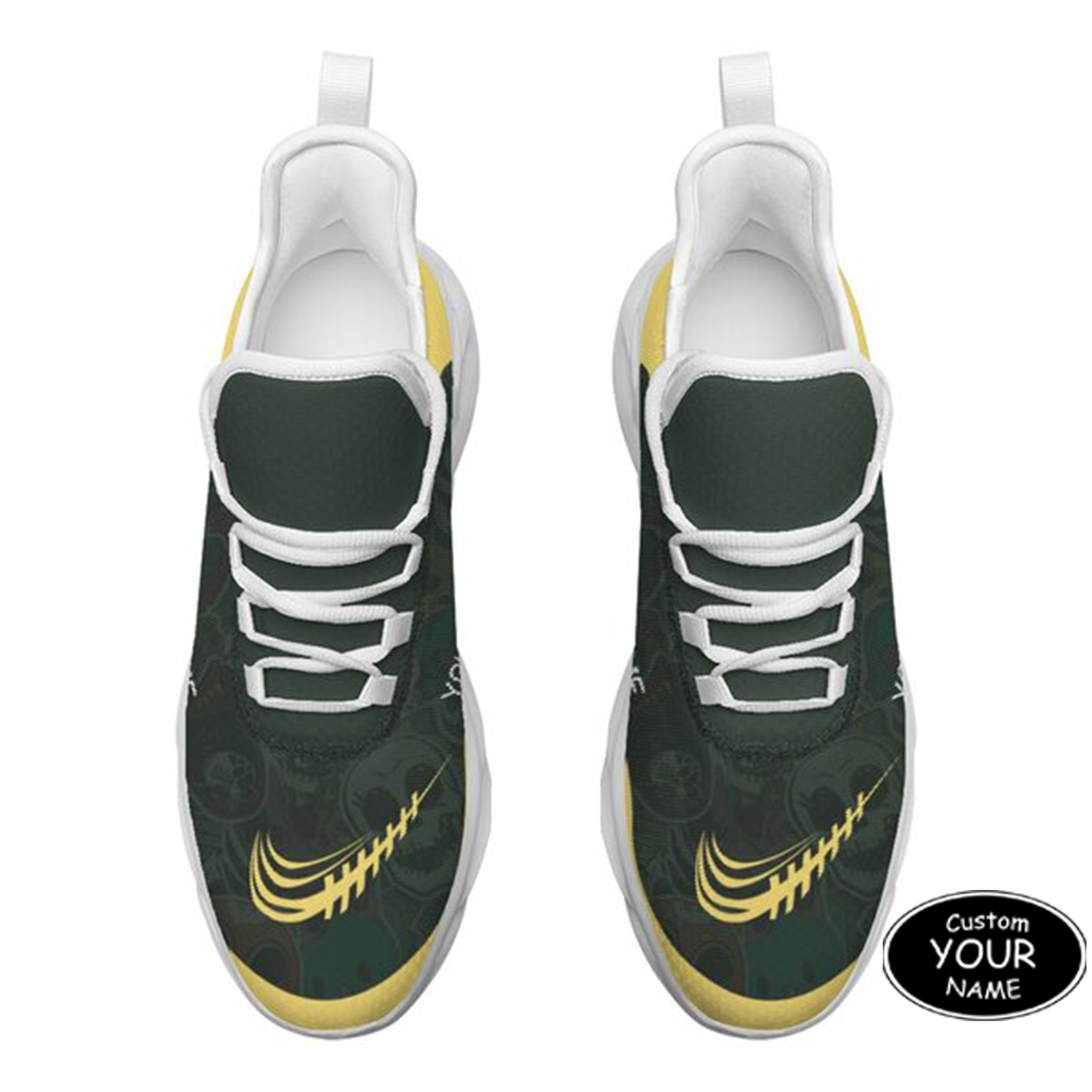Personalized  Green Bay Sneakers, Custom Breathable Walking Shoes, Patriotic Running Shoes,Max Sowl-25-yy-Green Bay-13-1