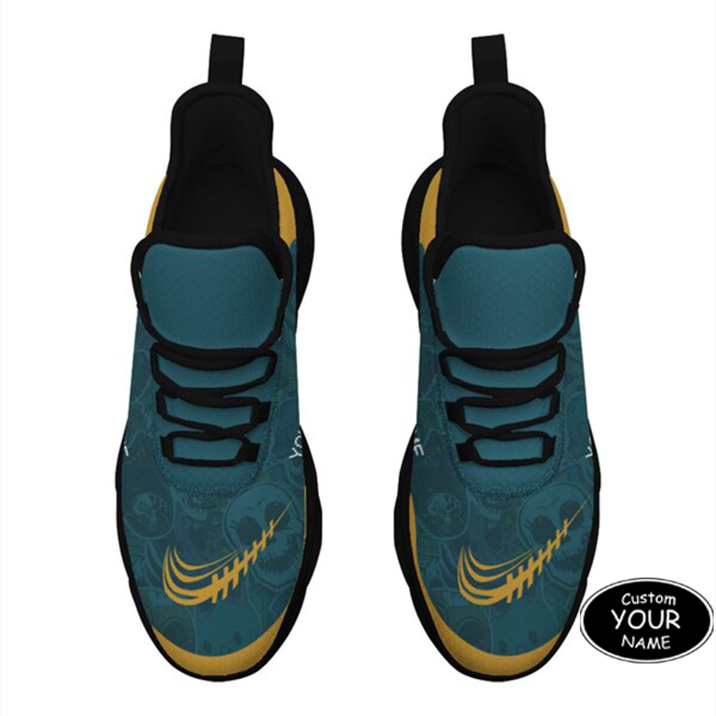 Personalized  Jacksonville Sneakers, Custom Breathable Walking Shoes, Patriotic Running Shoes,Max Sowl-25-yy-Jacksonville-16-1