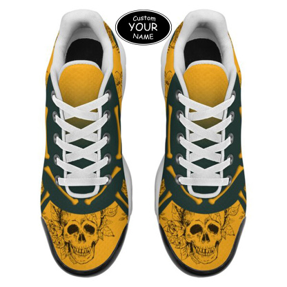 TN-25-cy-Green Bay-13-1，Personalized  Green Bay Sneakers, Custom Breathable Walking Shoes, Patriotic Running Shoes
