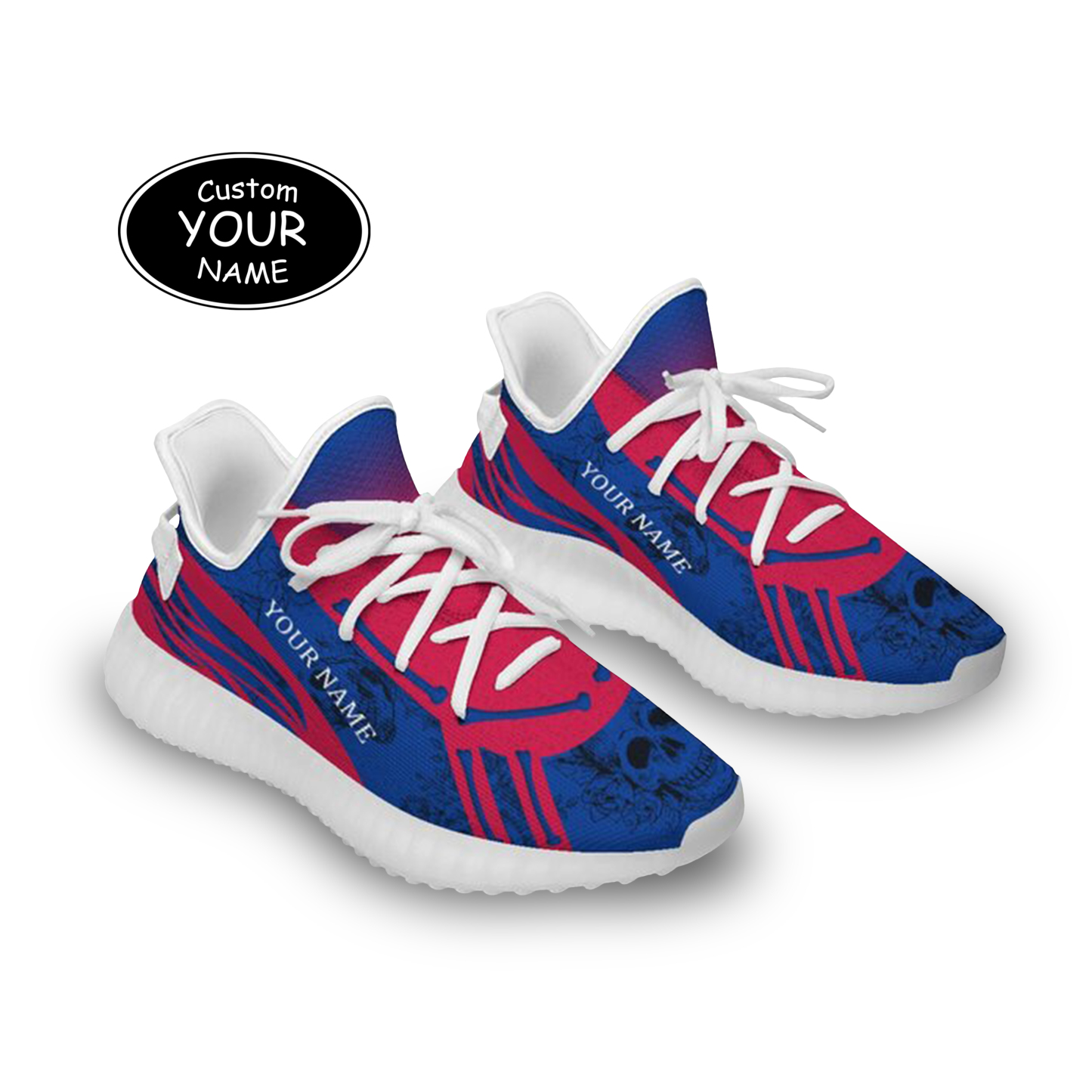 SH051-25-cy-Buffalo-4-1，Personalized  Buffalo Sneakers, Custom Breathable Walking Shoes, Patriotic Running Shoes