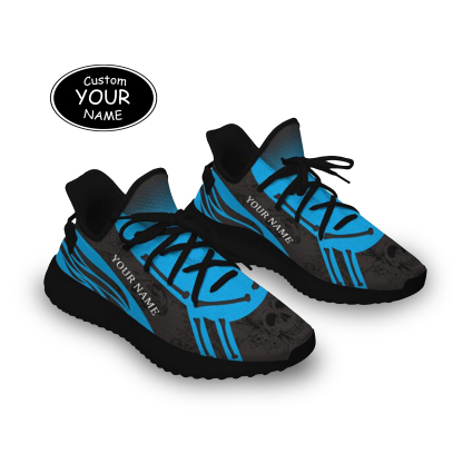 SH051-25-cy-Carolina-5-1，Personalized  Carolina Sneakers, Custom Breathable Walking Shoes, Patriotic Running Shoes