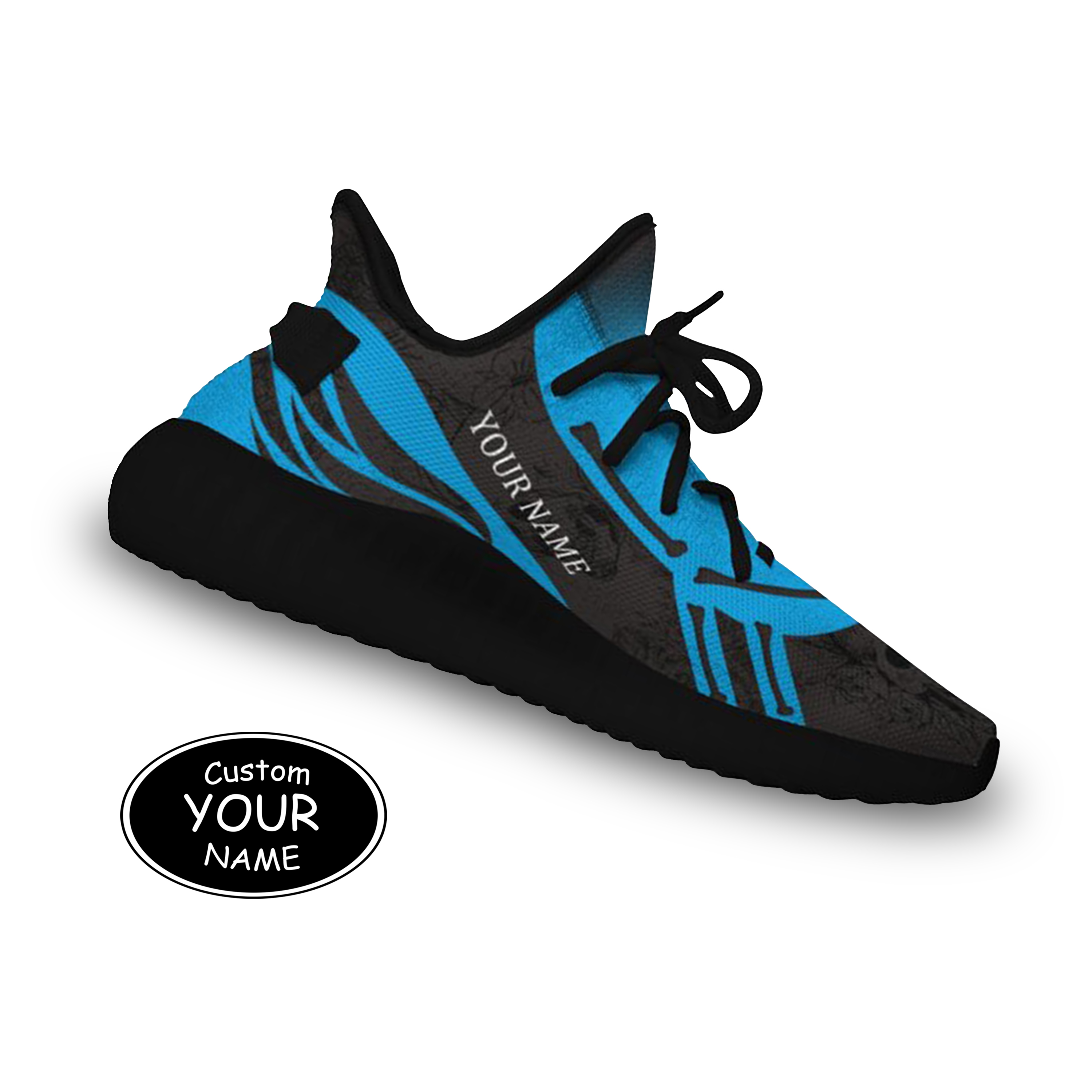 SH051-25-cy-Carolina-5-1，Personalized  Carolina Sneakers, Custom Breathable Walking Shoes, Patriotic Running Shoes