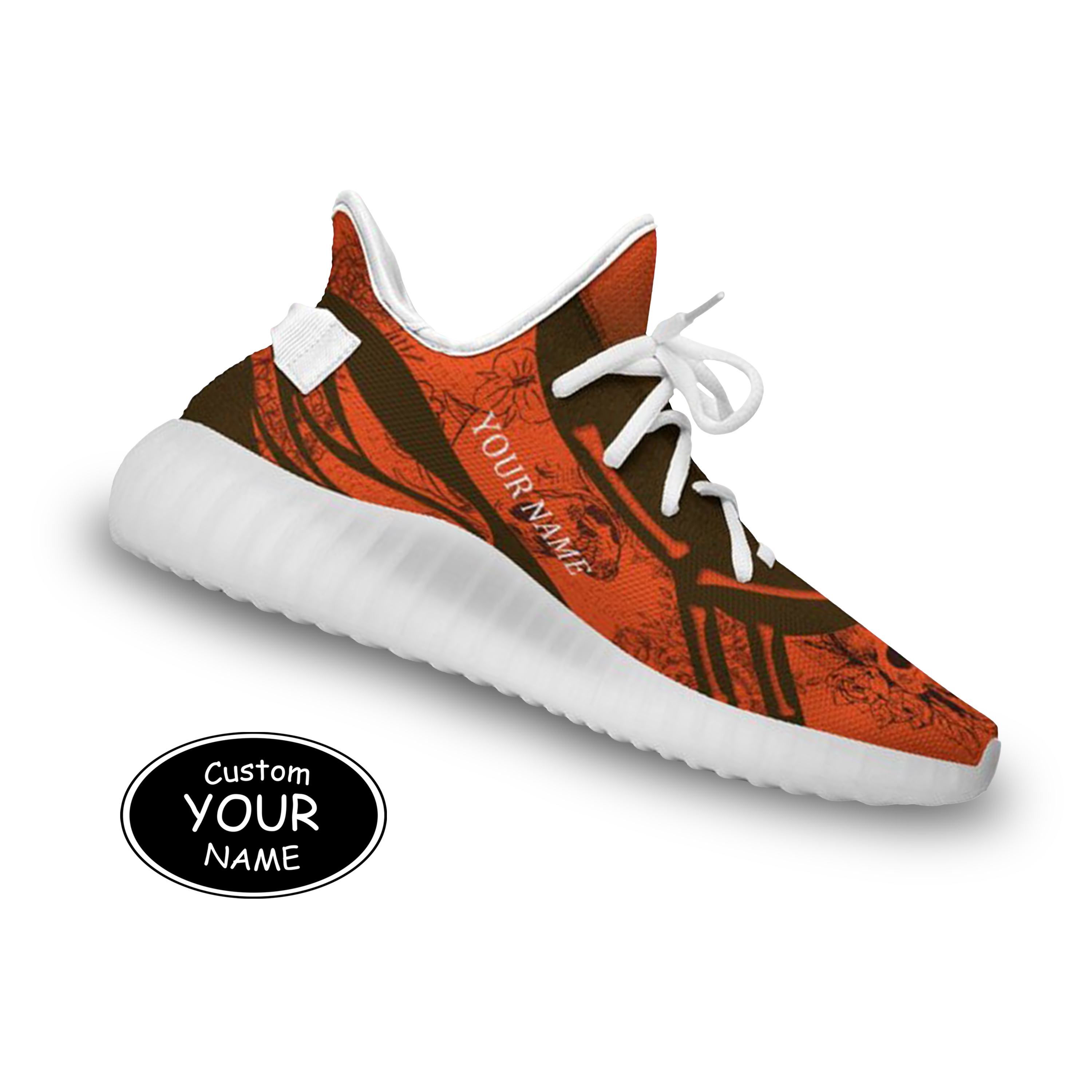 SH051-25-cy-Cleveland-8-1，Personalized  Cleveland Sneakers, Custom Breathable Walking Shoes, Patriotic Running Shoes