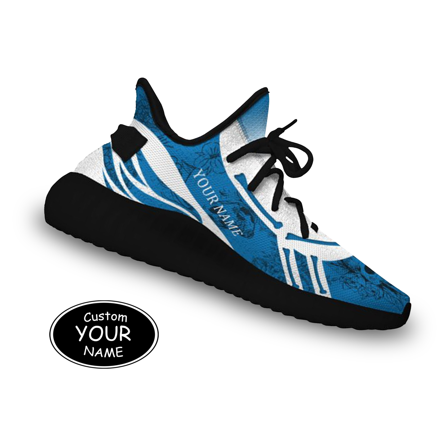 SH051-25-cy-Detroit-11-1，Personalized  Detroit Sneakers, Custom Breathable Walking Shoes, Patriotic Running Shoes