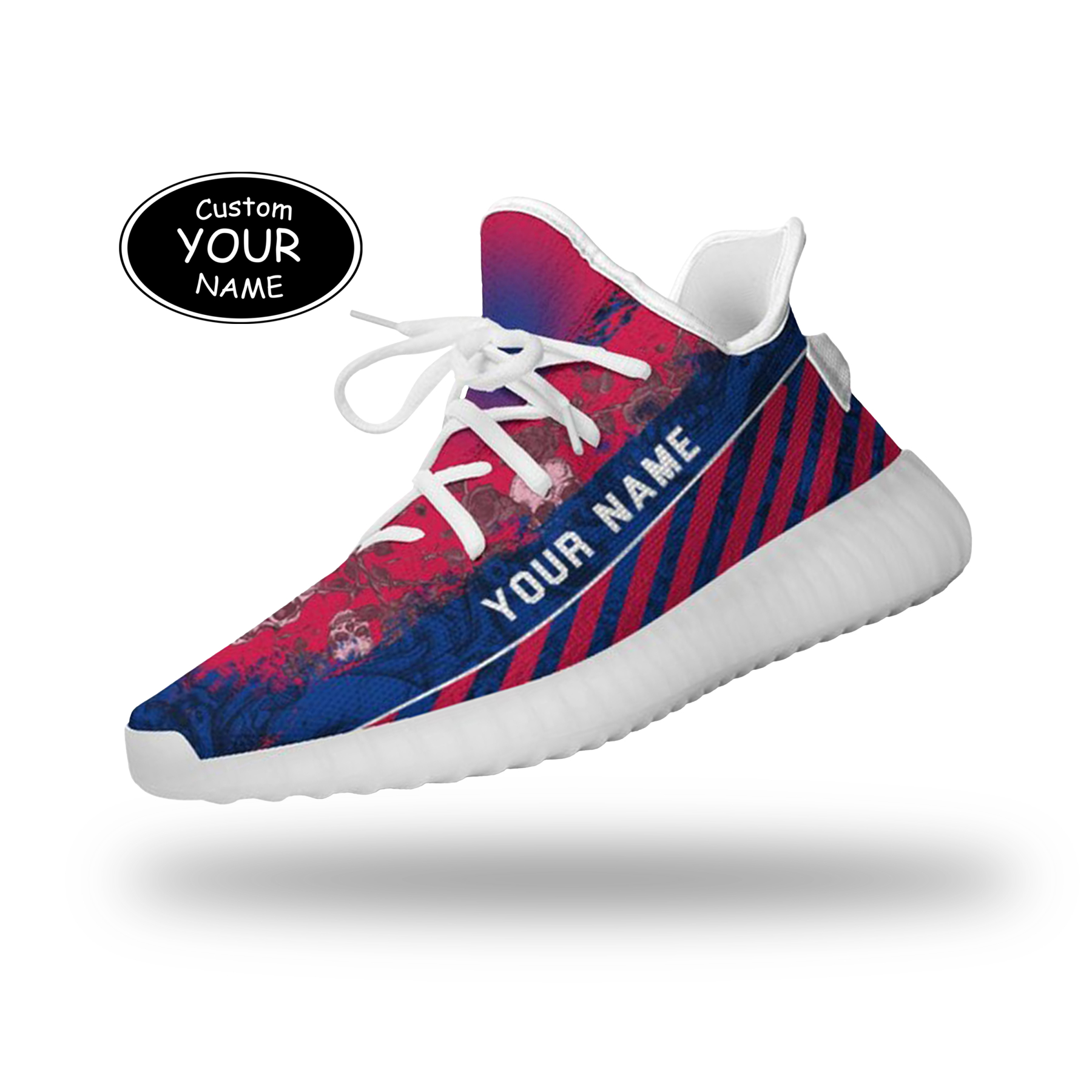 SH051-25-cy-Buffalo-4-2，Personalized  Buffalo Sneakers, Custom Breathable Walking Shoes, Patriotic Running Shoes