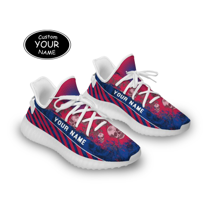 SH051-25-cy-Buffalo-4-2，Personalized  Buffalo Sneakers, Custom Breathable Walking Shoes, Patriotic Running Shoes